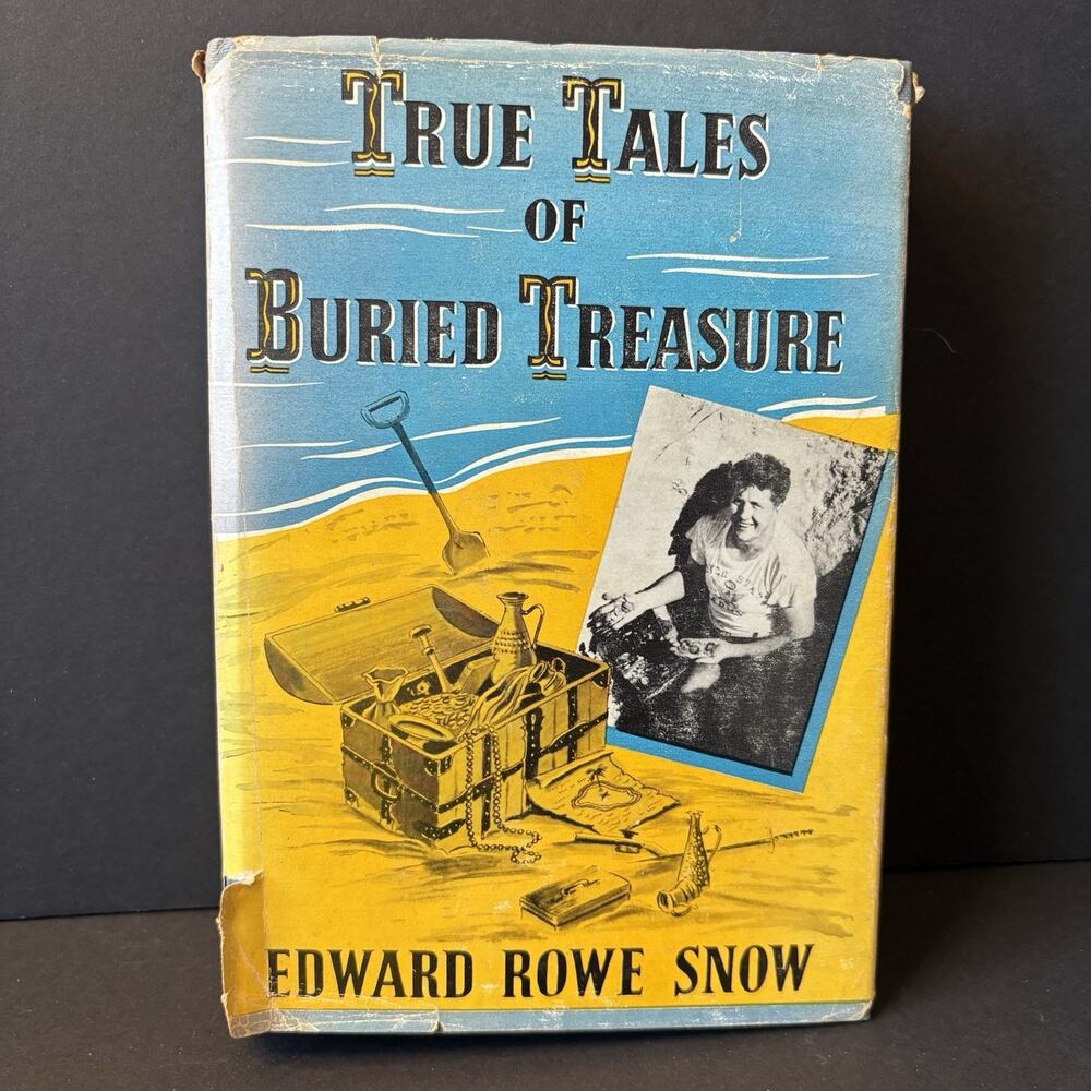 True Tales of Buried Treasure Oak Island SIGNED Edward Rowe Snow Hardcover 1951